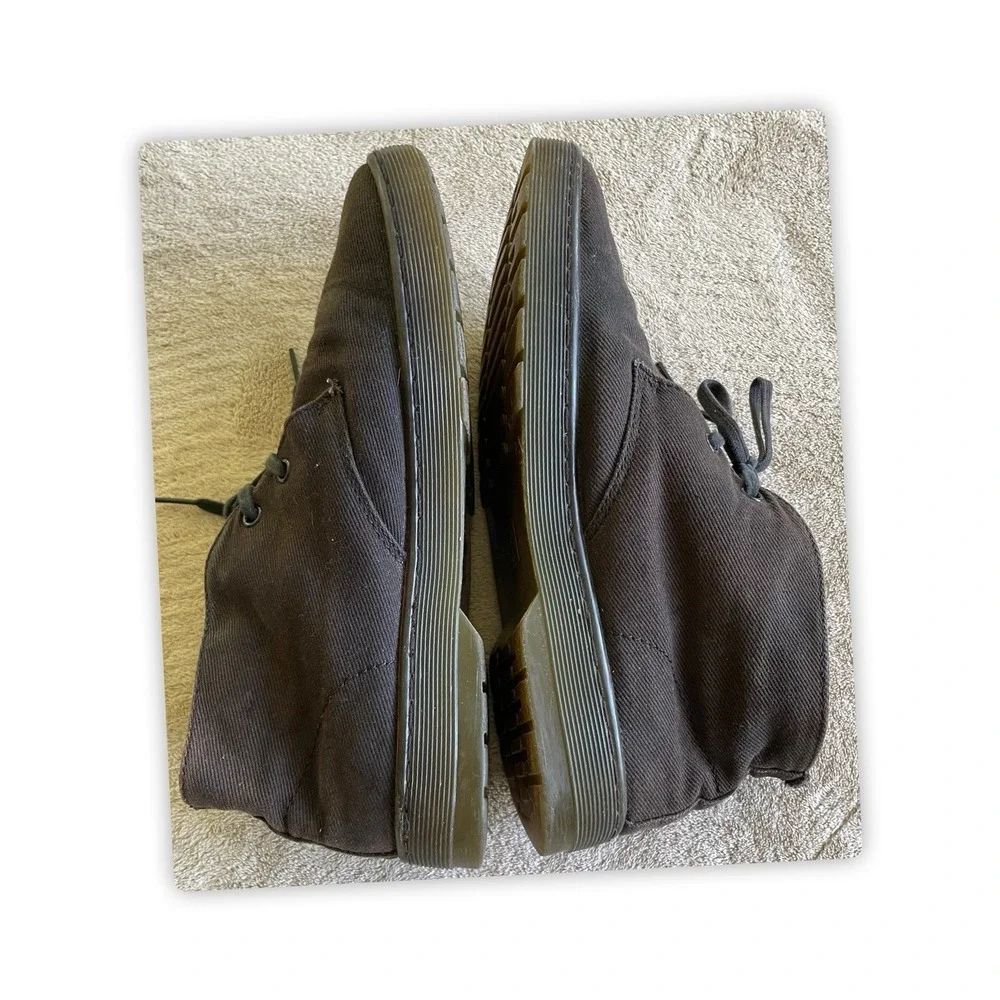 Dr Martens Doc Mayport Canvas Chukka Boots Mens Size 10 Brown Ankle Lace Up